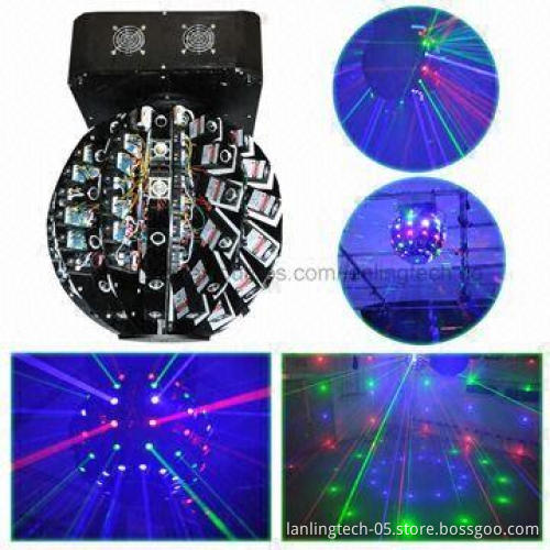 72 Lens 13.2W Moving Head Light, Laser Stage Lights for DJ Disco Parties, with DMX